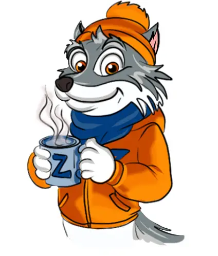 Zampese Viaggi mascotte Zampy lupetto