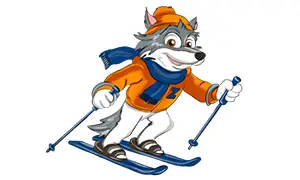 Zampese Viaggi mascotte Zampy lupetto